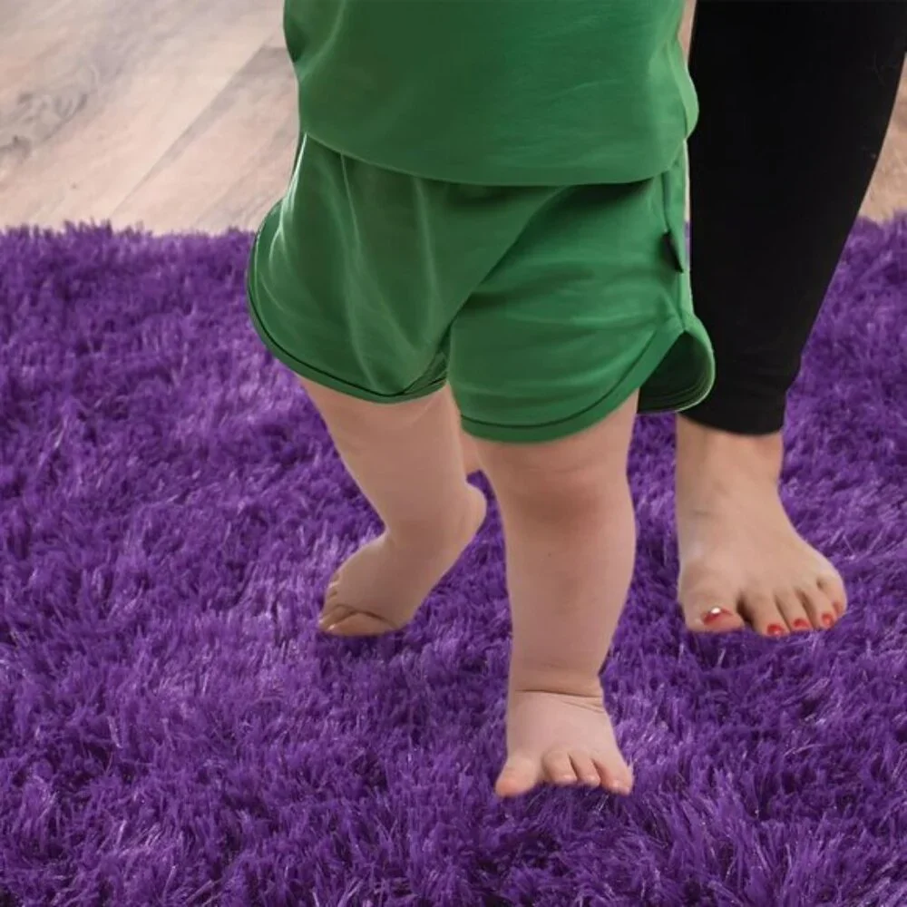 New 8x10 Purple Shag Rug, Ultra Soft Fluffy Non-Slip Carpet for Home, Room Decor